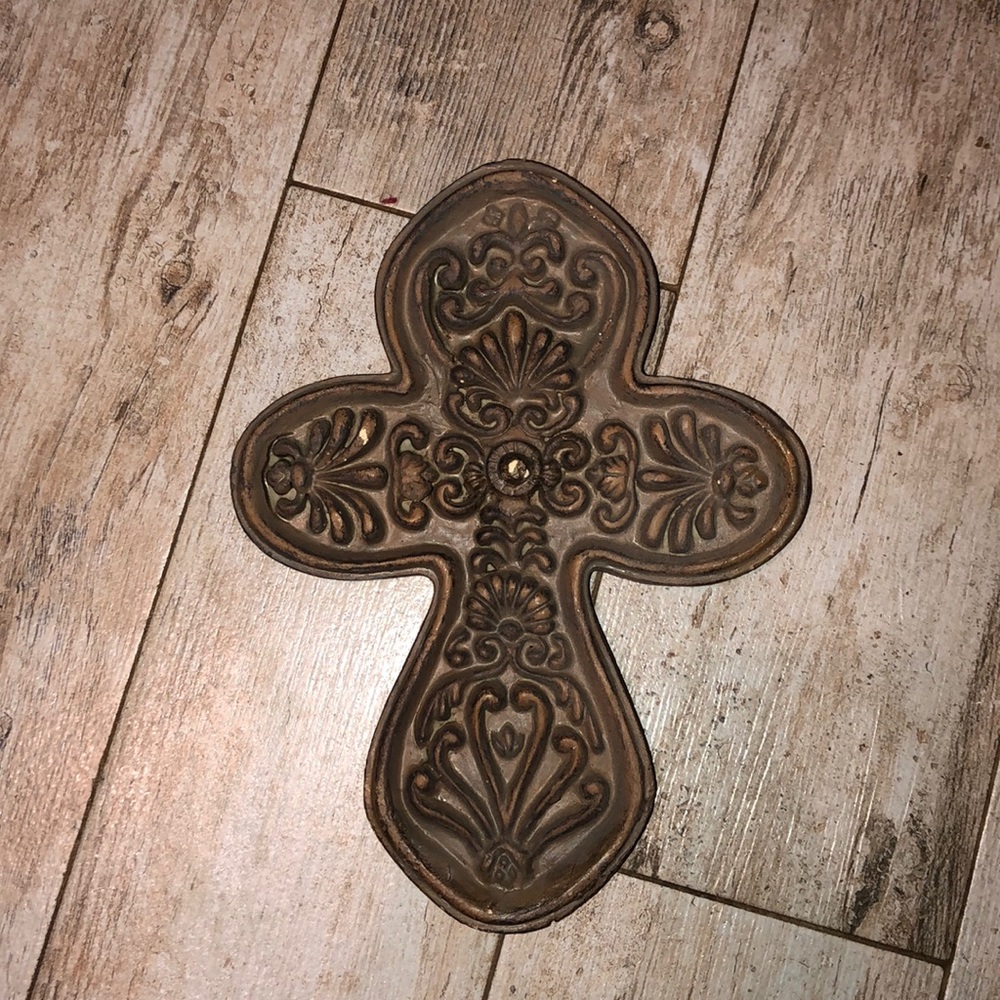 Brown hanging Cross
